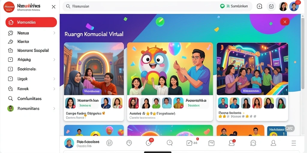 Fitur interaksi sosial yang memperkaya pengalaman bermain.